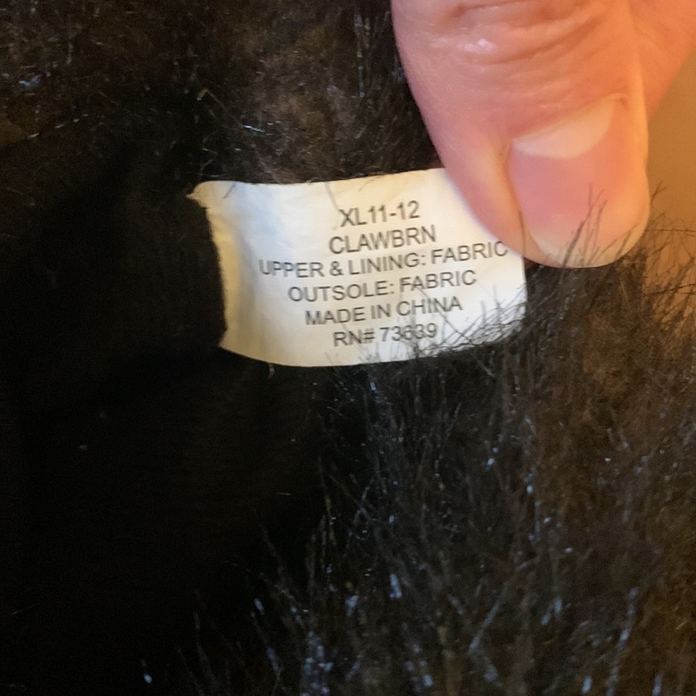 Big Foot / Bear claw Adult size slippers XL Size: 11-12 - Picture 2 of 4